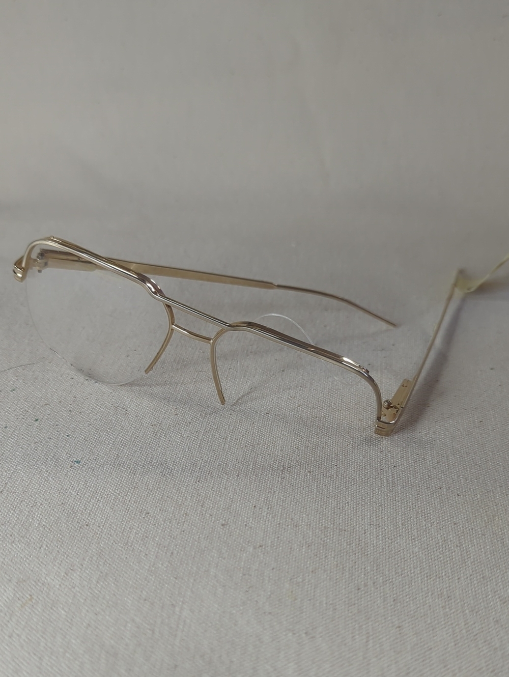 Gold Rim Aviator Glasses - Missing 1 Lense